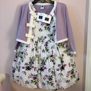 NWT Janie and Jack dress and cardigan.